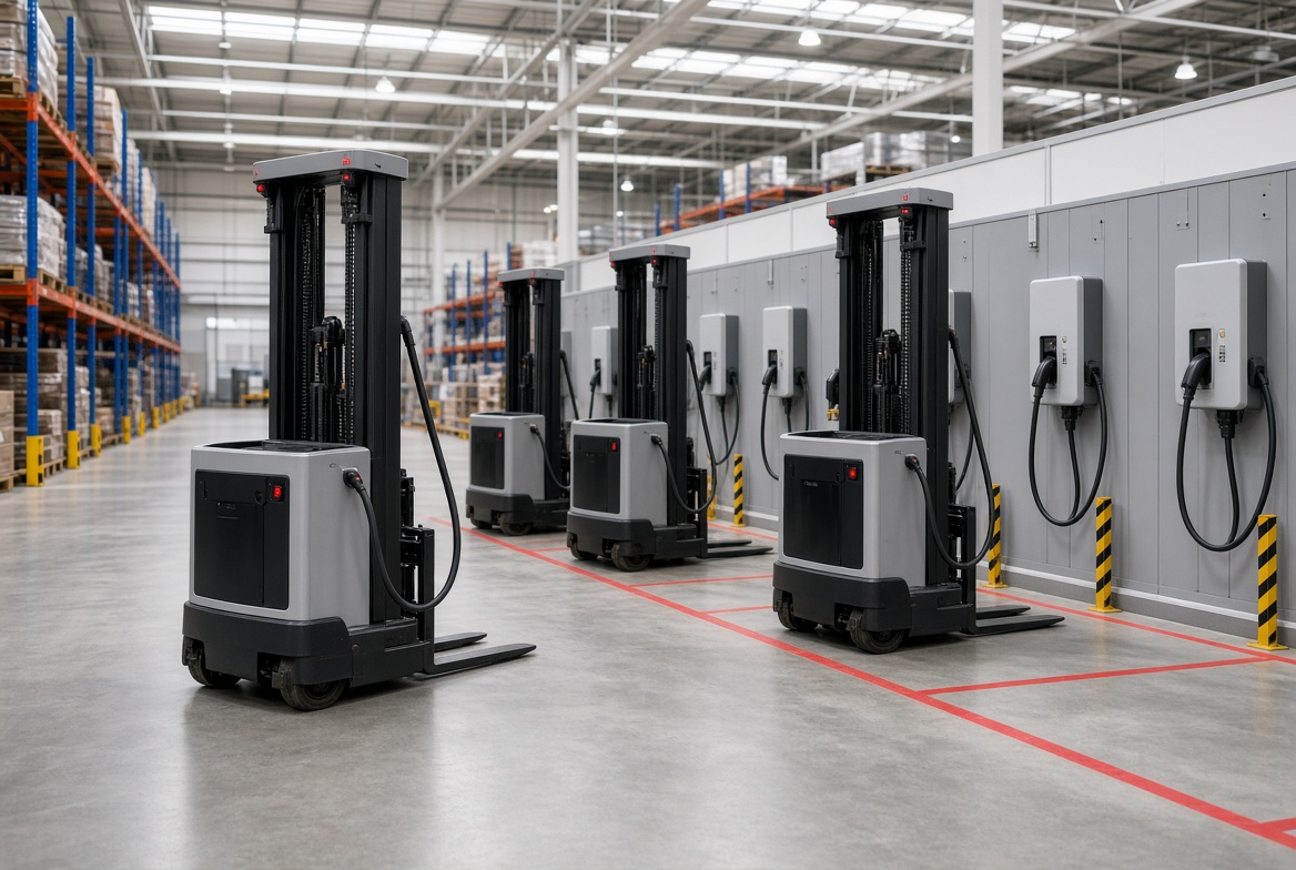AGV charging infrastructure design for maximum fleet uptime