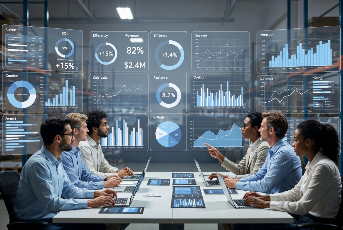 Team building a business case for automation investment